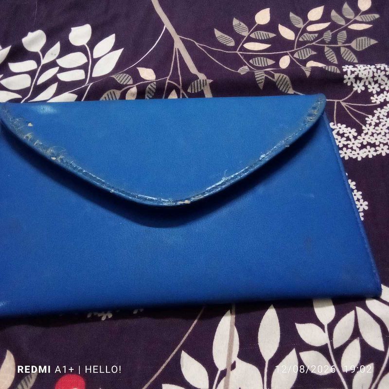 Bright Blue Envelope Clutch