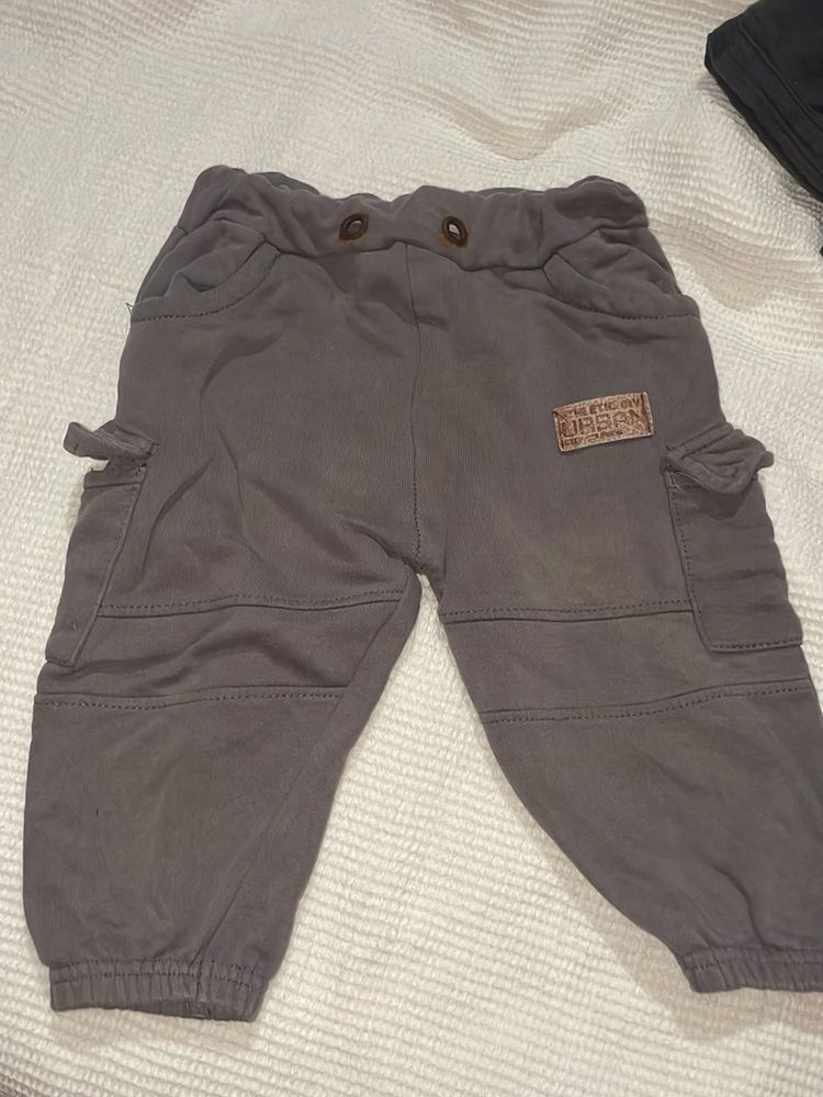 Cute Grey Baby Pants