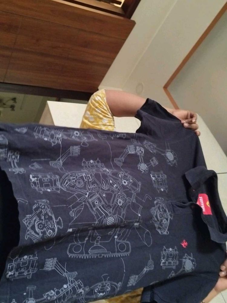 Graphic Print Polo Shirt