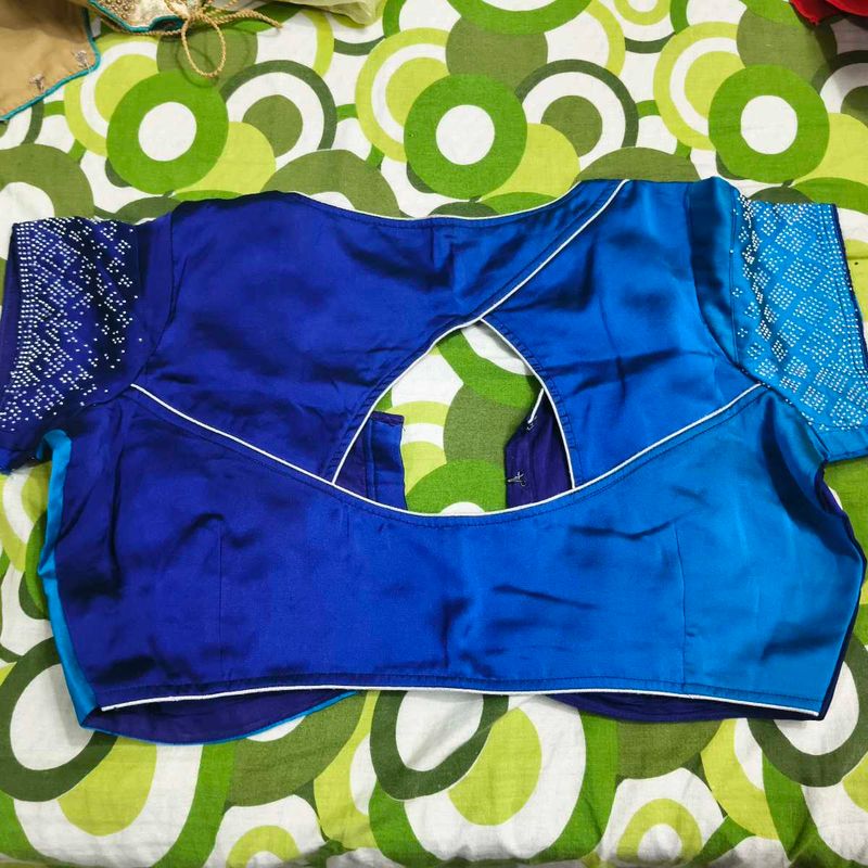 Stunning Blue Designer Blouse