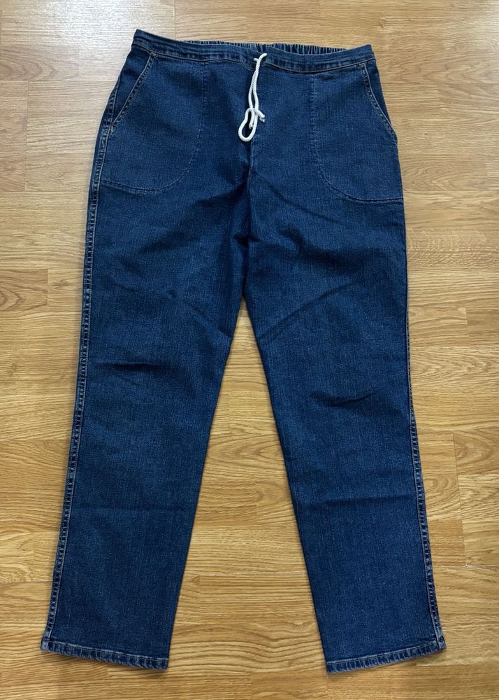 Women Denim Jeans with Drawstring