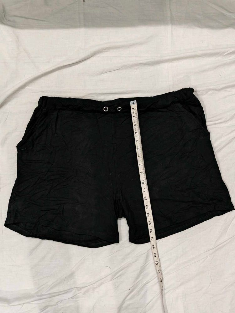 Black Casual Shorts