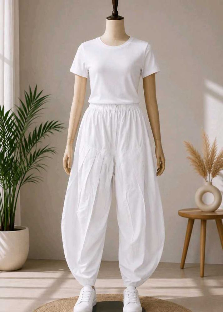 White Cotton Salwar Pants