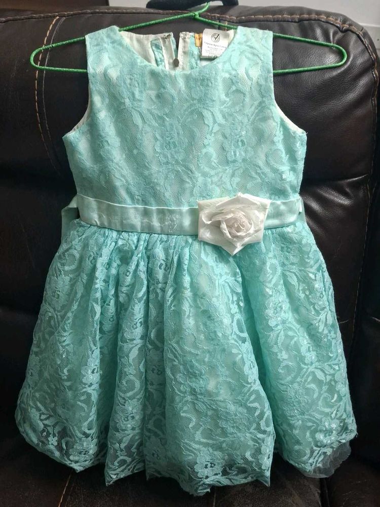 Cute Blue Lace Dress