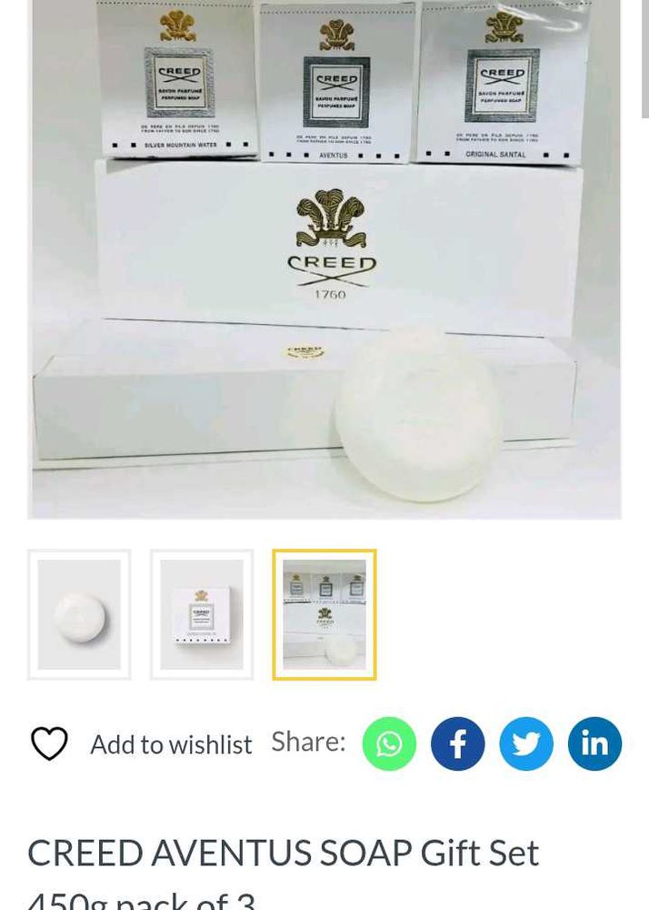 CREED AVENTUS SOAP