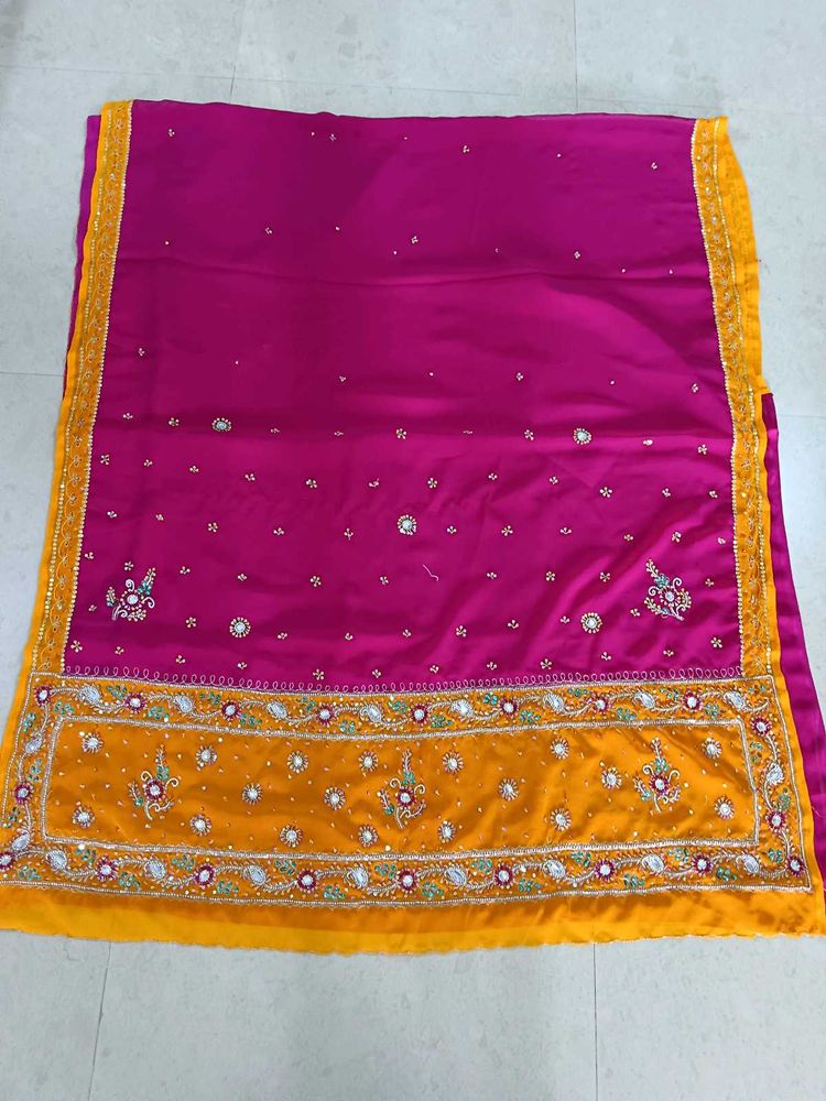 heavy work saree