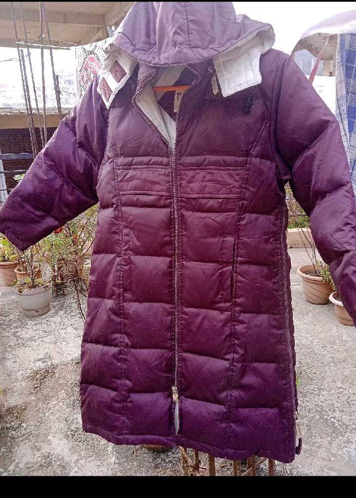 Purple Puffer long jacket