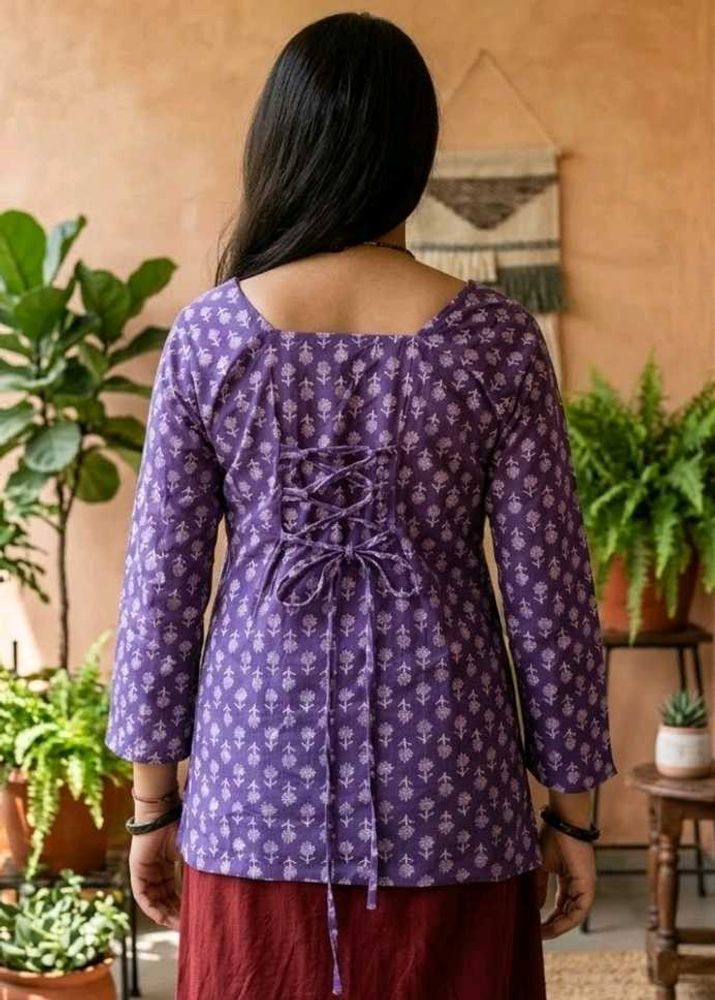 purple 💜 Printed Kurti