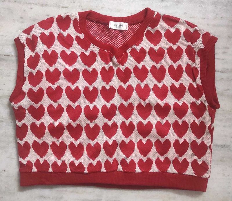 My Bebe Heart Sweater Vest