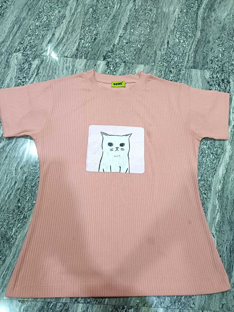 Cute Cat Graphic T-Shirt