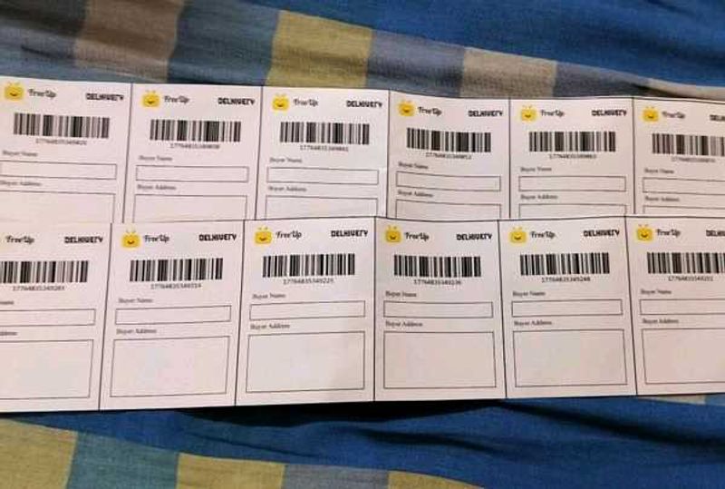 Bulk Shipping Labels - FreeUp &amp; Delhivery