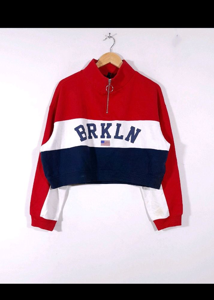 Oversized Crop Sweatshirt