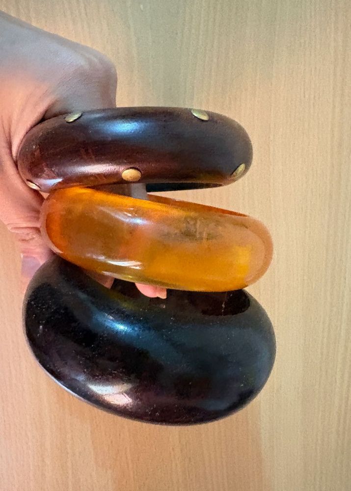 Vintage y2k Chunky Bangle Set
