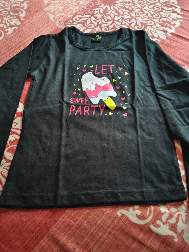 Cute 'Let's Sweet Party' Top