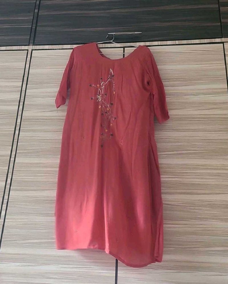 Pretty Pastel peach kurti