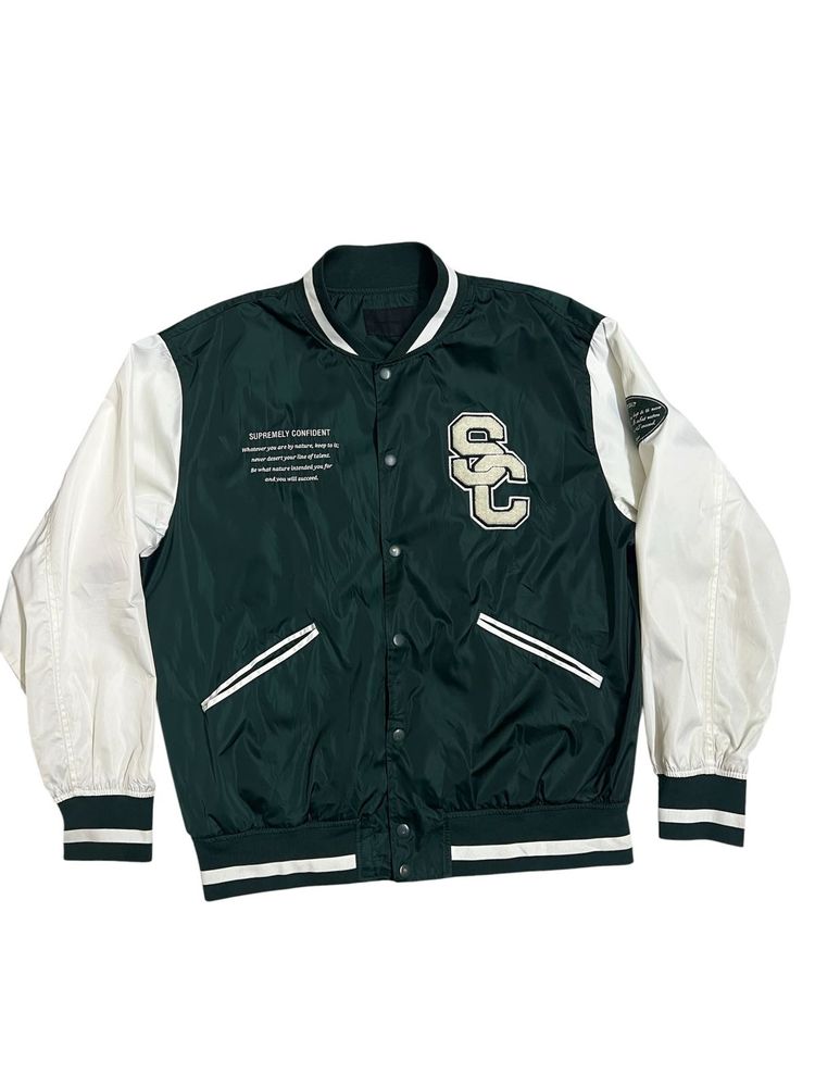 Frank Stone Korean Varsity Bomber Jacket –Medium