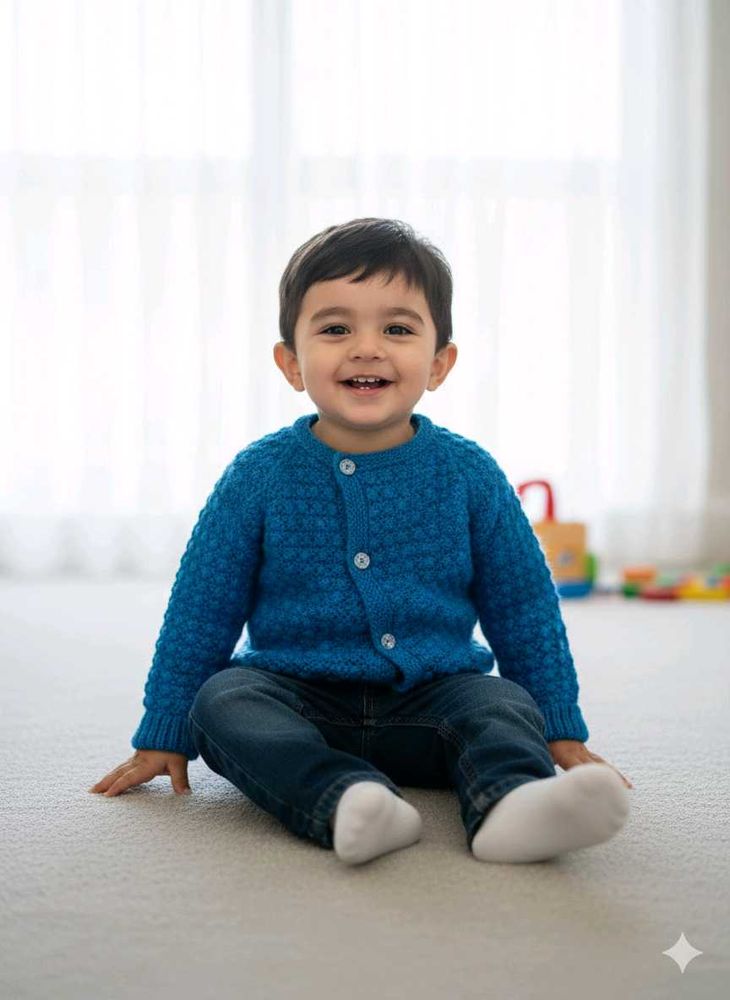 Happy 🕐 Hr. OFFER Adorable Blue Knitted