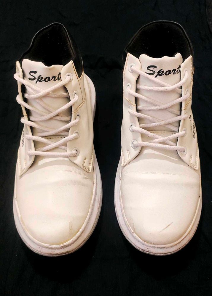 White Hightop Sneakers