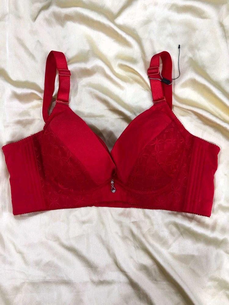 Red Lace push up Bra