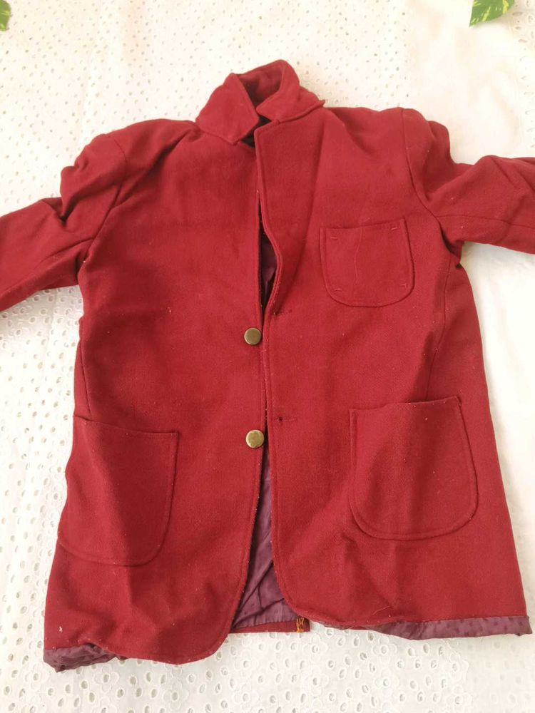 Vintage Maroon Blazer