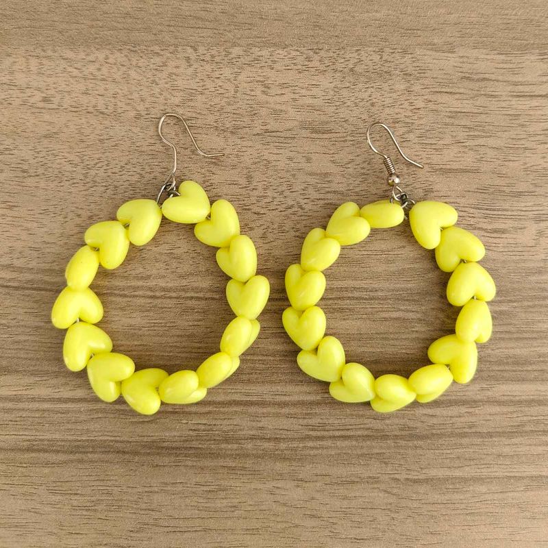 Cute Heart Hoop Earrings