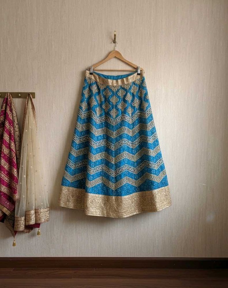 Blue Ethnic Skirt