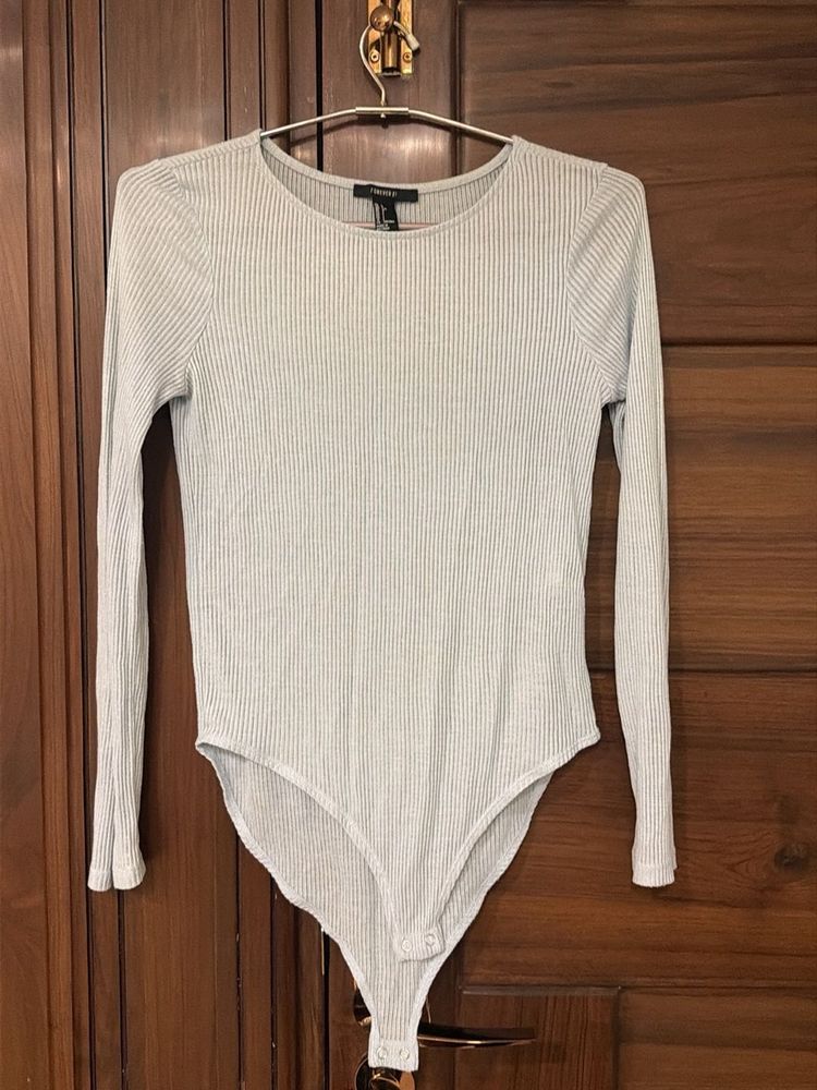 Beautiful light blue striped bodysuit