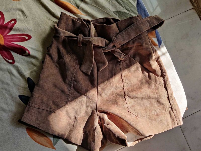 Stylish Paperbag Waist Shorts