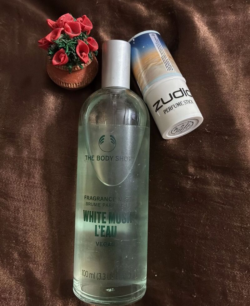 the body shop white musk l’eau mist 98ml + bonus