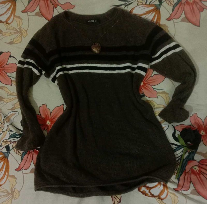y2k striped knit sweater