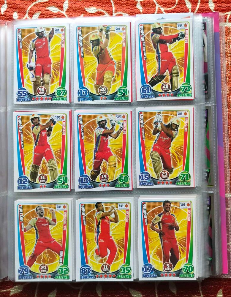 DLF IPL Trading Cards 2012 All Teams