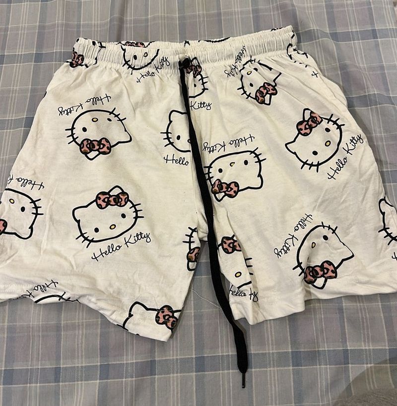 Hello Kitty Print Shorts