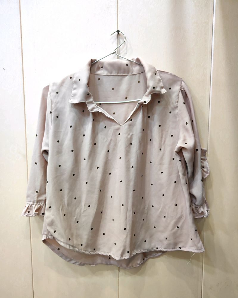 Polka Dots Pink Top (Women)