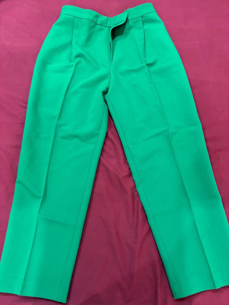 Bright Green Tailored Trousers