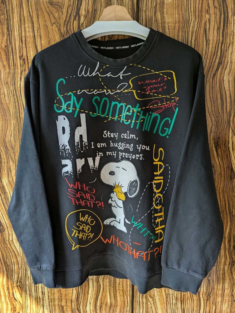 Snoopy Graphic Print Sweatshirt