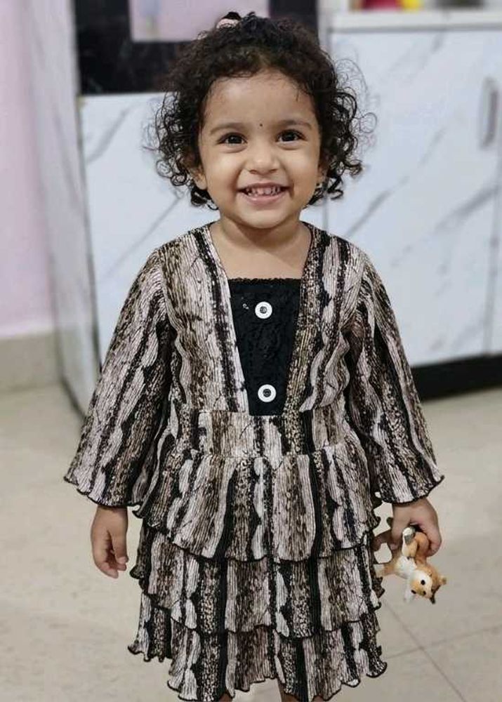 Adorable Baby Girl's Tiered Dress