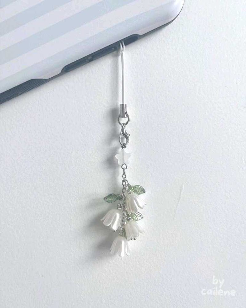 aesthetic Y2K tulip phone charm