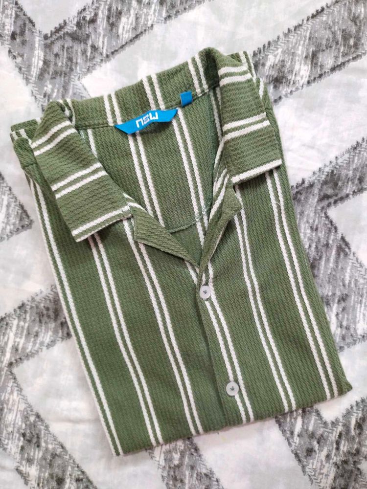 Striped Green Shirt