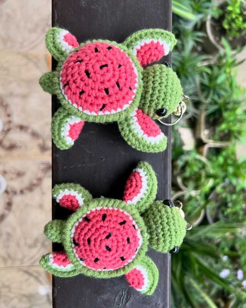 Crochet Turtle Keychain🐢