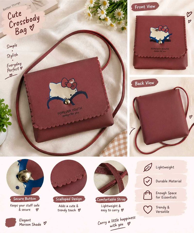 Cute Hello Kitty Crossbody Bag