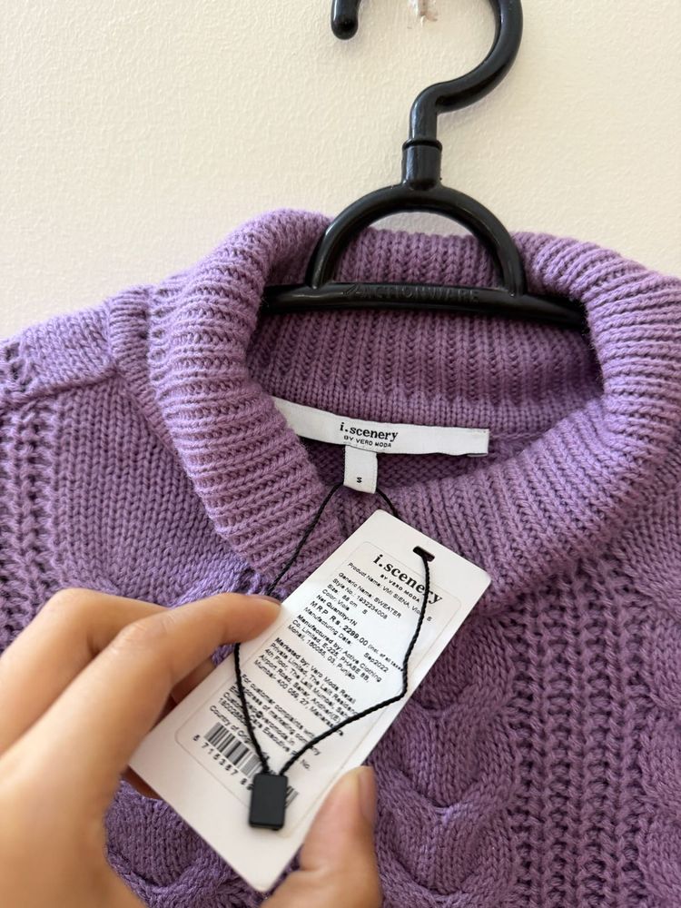 Vero moda Purple Knit Sweater
