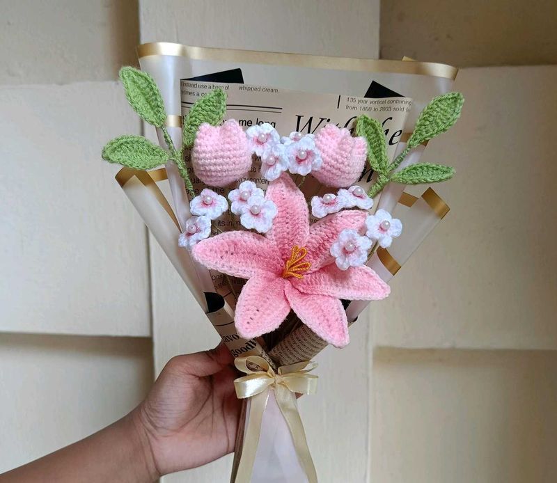 Handmade Crochet Flower Bouquet