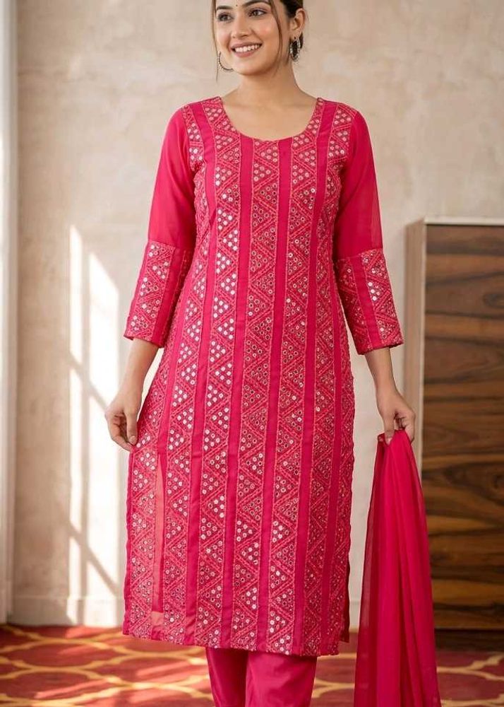 Beautiful Pink Kurta Set eid outfit