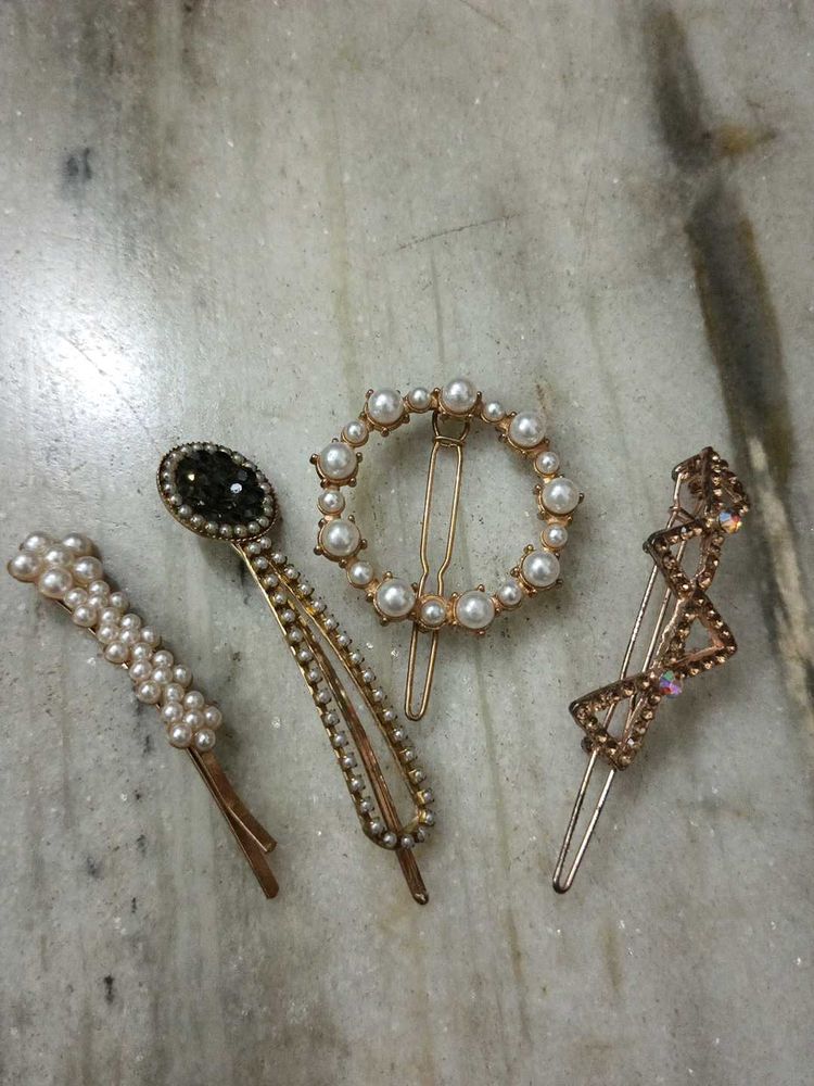 Elegant Pearl Hair Pins Set