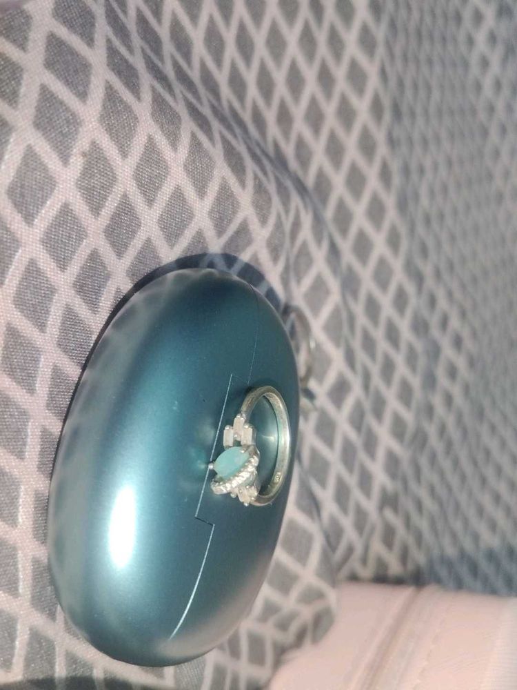 silver Blue Stone Ring original
