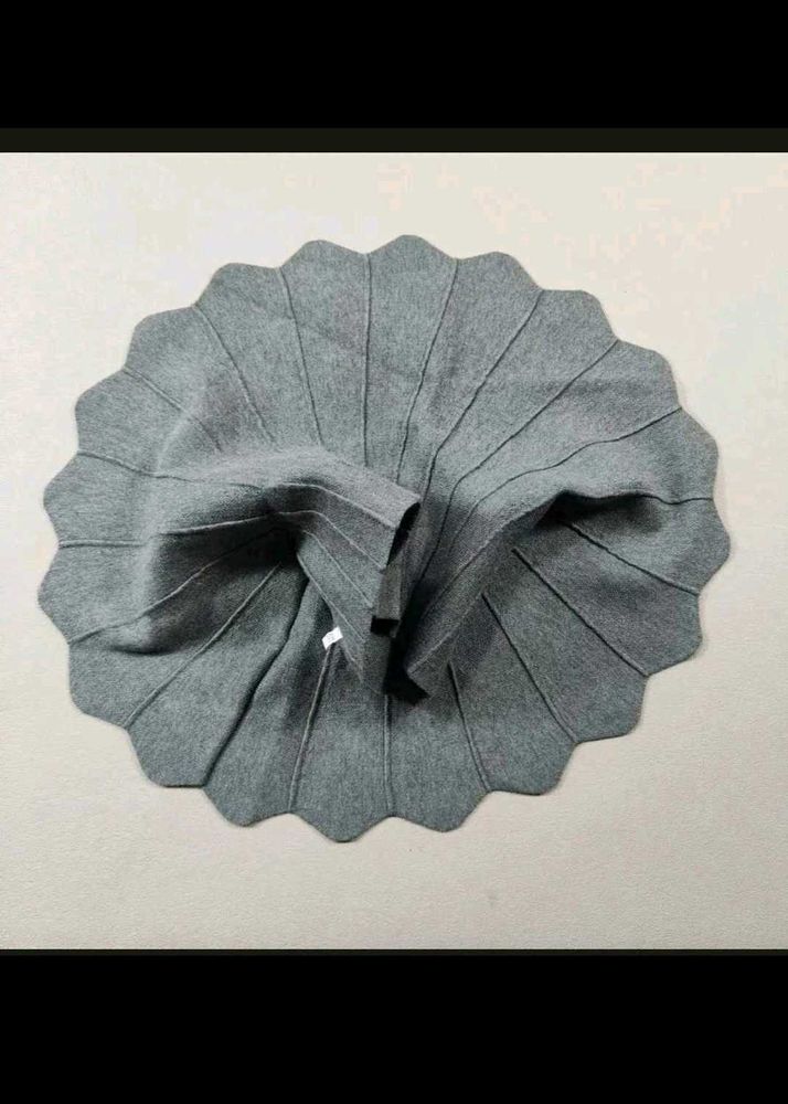 Pleated Grey Ethnic Skirt