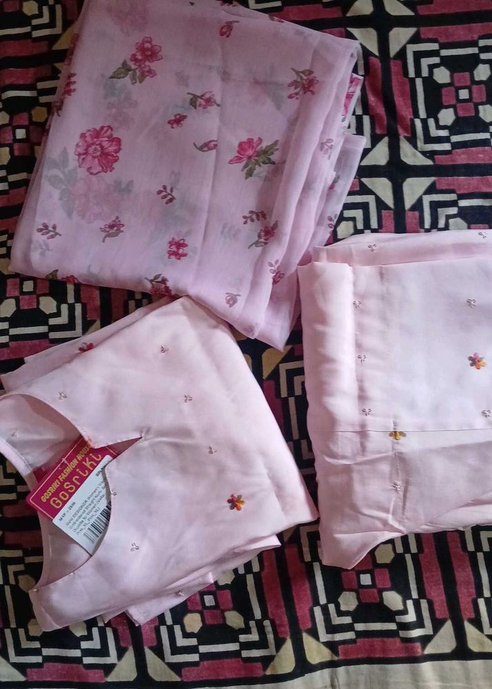 Pink Floral Kurta Set 🌸