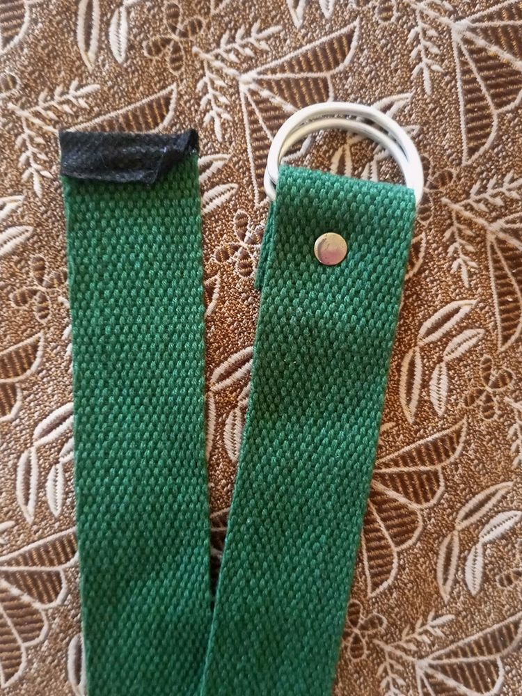 Dark Green Cloth Belt.