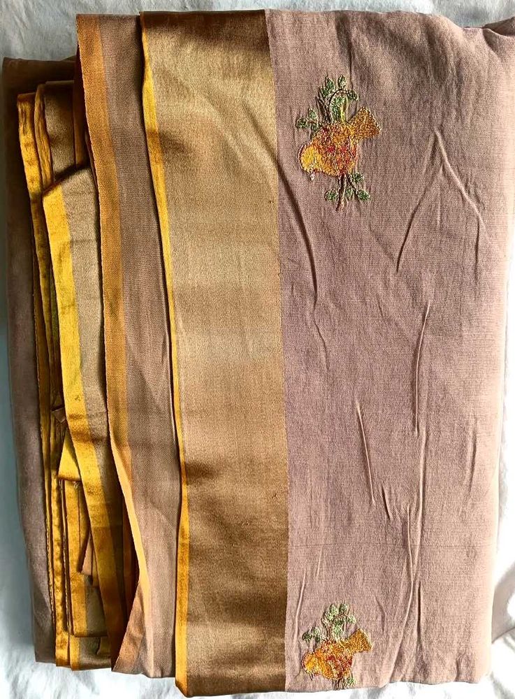 Elegant Embroidered Saree