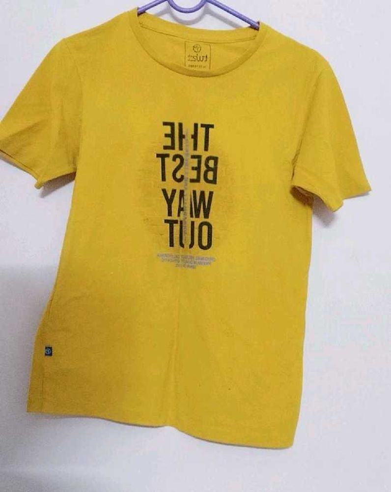 Yellow Graphic Print T-Shirt